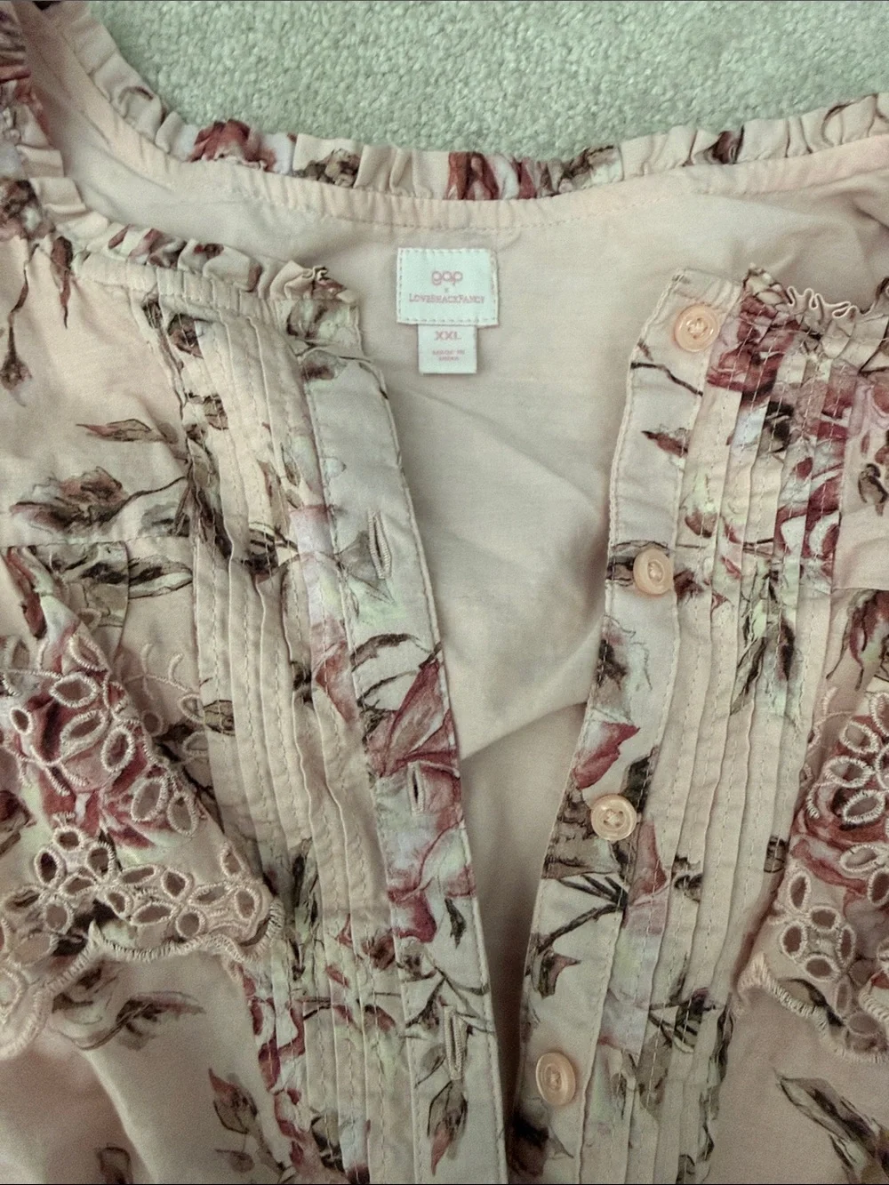 Gap x Love Shack Fancy pink floral set